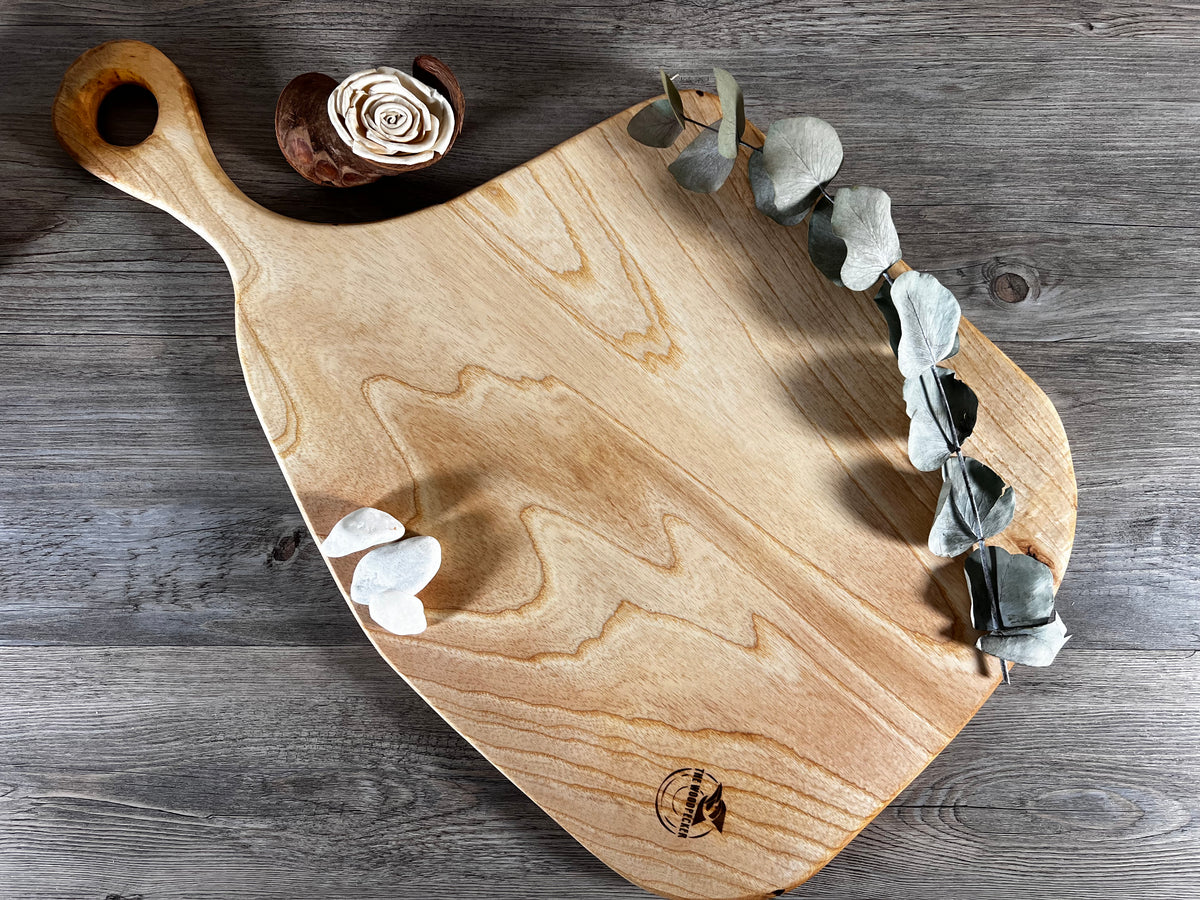 Tabla de cocina de madera de fresno