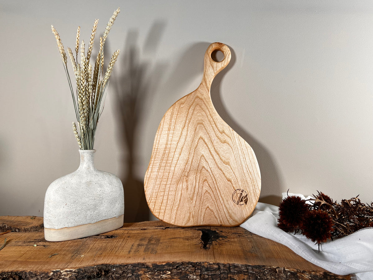 Tabla de cocina de madera de fresno